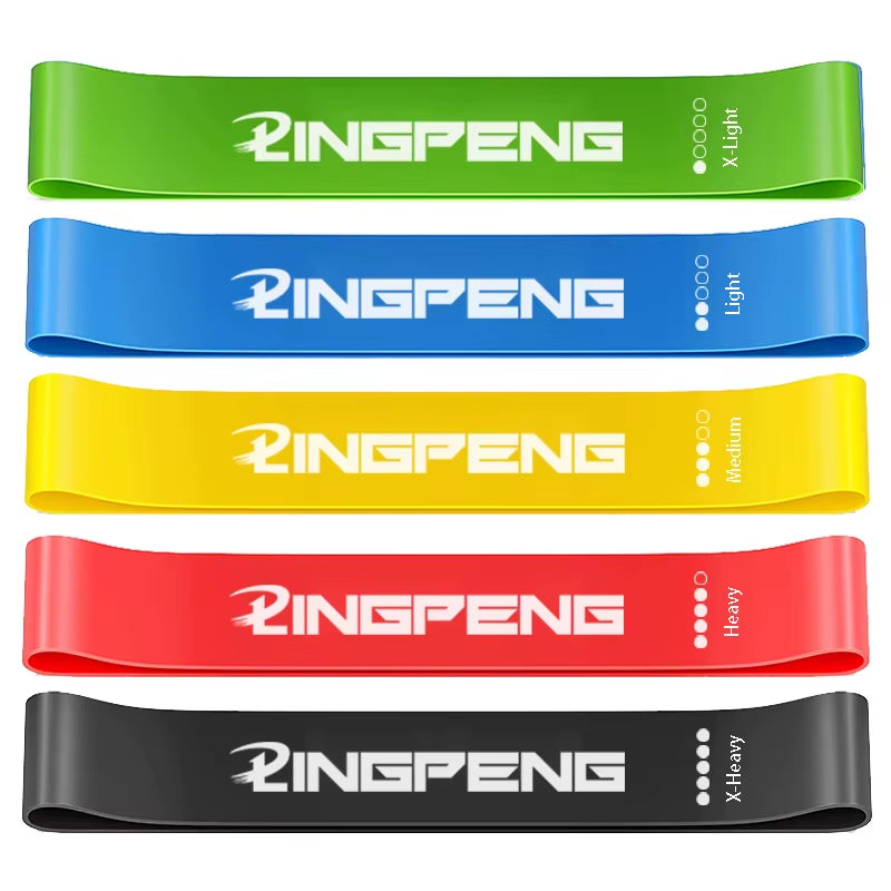 Resistance Loop Exercise Bands 5 Different Resistance Levels Elastic Band Suitable for Arm Leg Stretching and Strength Training
