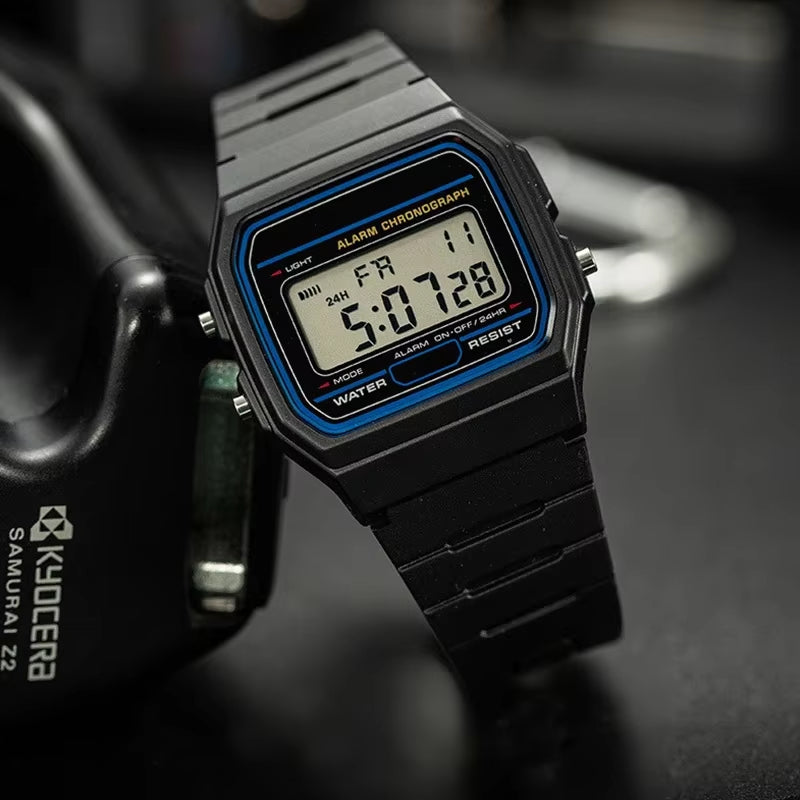 Fashion Sports Men'S Digital Watch Top Brand Simple Square LED Display Casual Silicone Strap Electronic Clock for Men