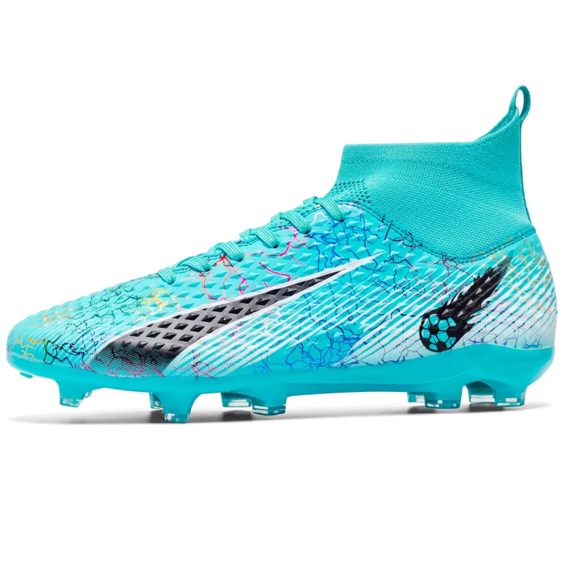 Men FG/TF Football Boots Futsal Professional Unisex Anti-Slip Kids Soccer Shoes Grass Training Outdoor Football Shoes Sneakers