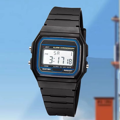 Fashion Sports Men'S Digital Watch Top Brand Simple Square LED Display Casual Silicone Strap Electronic Clock for Men