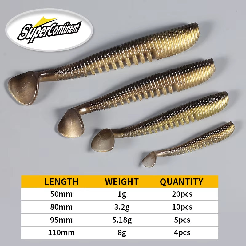 Fishing Lures 5Cm 8Cm 9.5Cm 11Cm Artificial Baits Wobblers Soft Lures Shad Carp Silicone Fishing Baits
