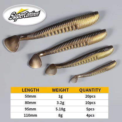 Fishing Lures 5Cm 8Cm 9.5Cm 11Cm Artificial Baits Wobblers Soft Lures Shad Carp Silicone Fishing Baits