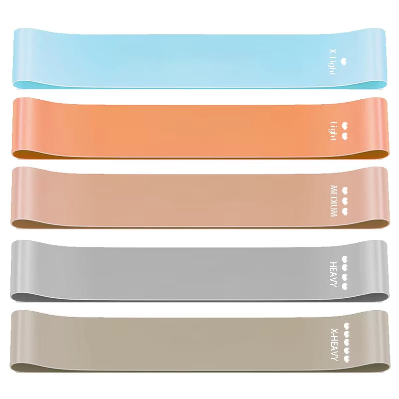 Yoga Resistance Band Rubber Bands 5 Fitness Elastic Bands Exercise Training for Pilates Extension Gym Home Exercise Equipment