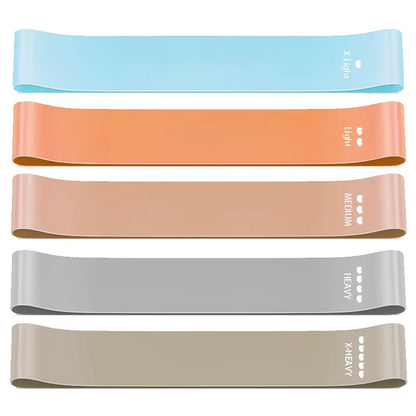 Yoga Resistance Band Rubber Bands 5 Fitness Elastic Bands Exercise Training for Pilates Extension Gym Home Exercise Equipment