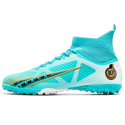 Men FG/TF Football Boots Futsal Professional Unisex Anti-Slip Kids Soccer Shoes Grass Training Outdoor Football Shoes Sneakers