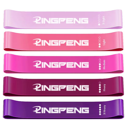 Yoga Resistance Band Rubber Bands 5 Fitness Elastic Bands Exercise Training for Pilates Extension Gym Home Exercise Equipment
